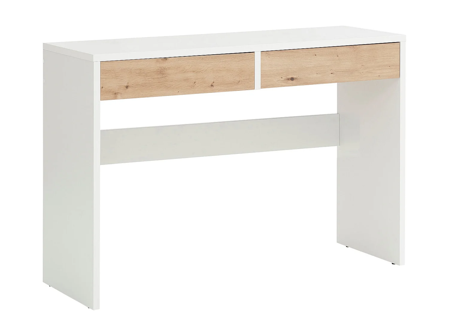 Concord | Secretária com 1 gaveta em efeito madeira natural