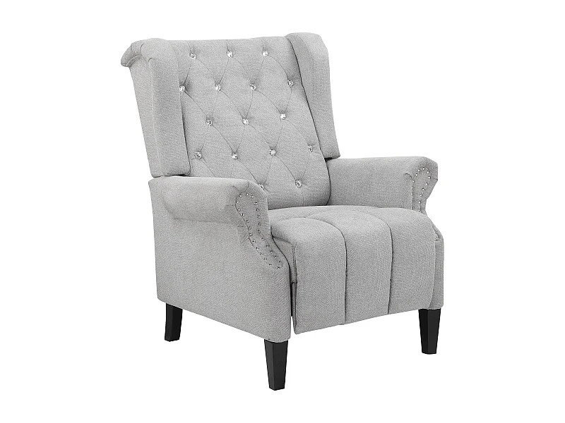 Tessuto Aura Recliner Light Grey Belfast