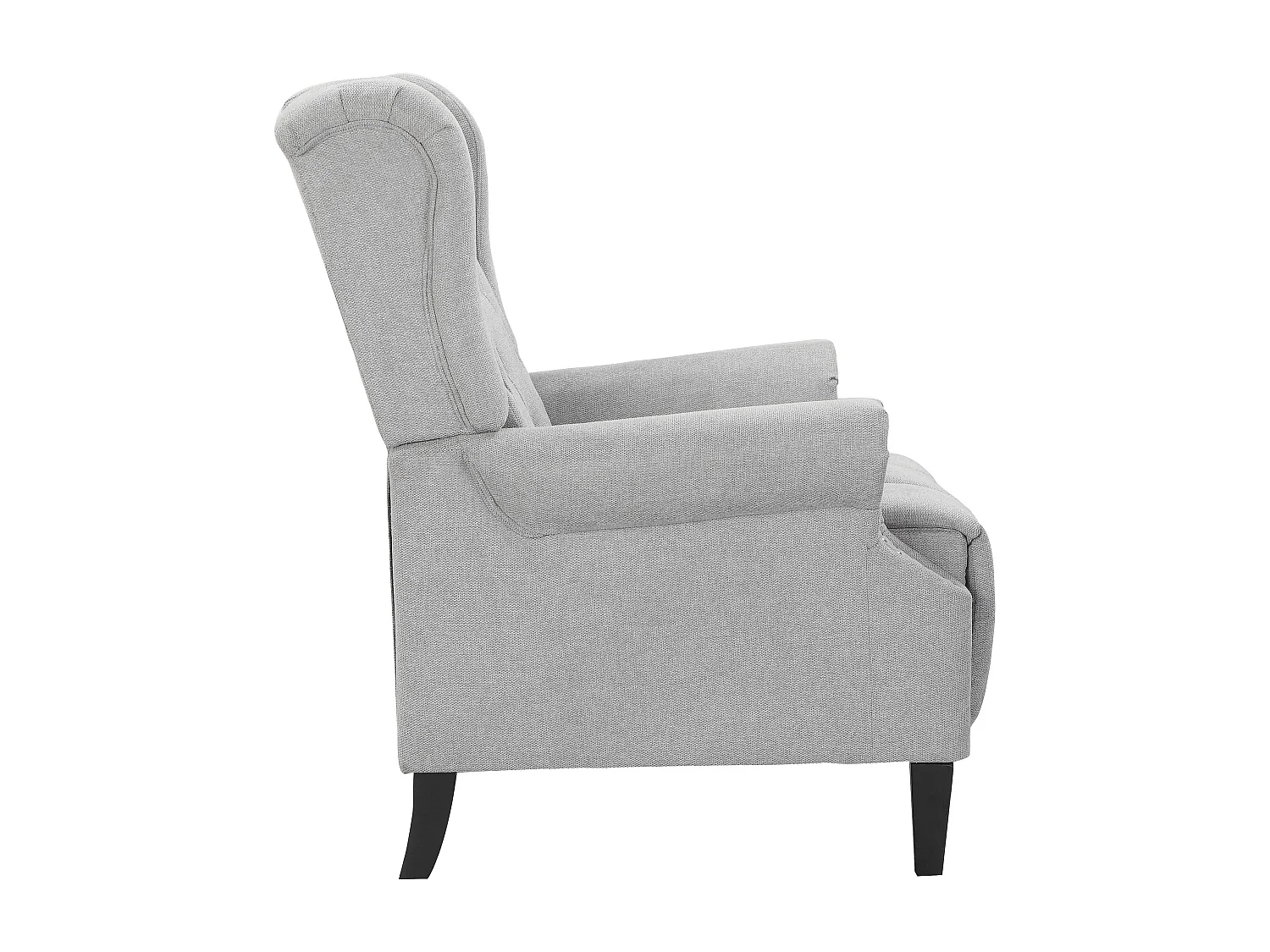 Aura|Fauteuil de relaxation gris clair tissu Belfast