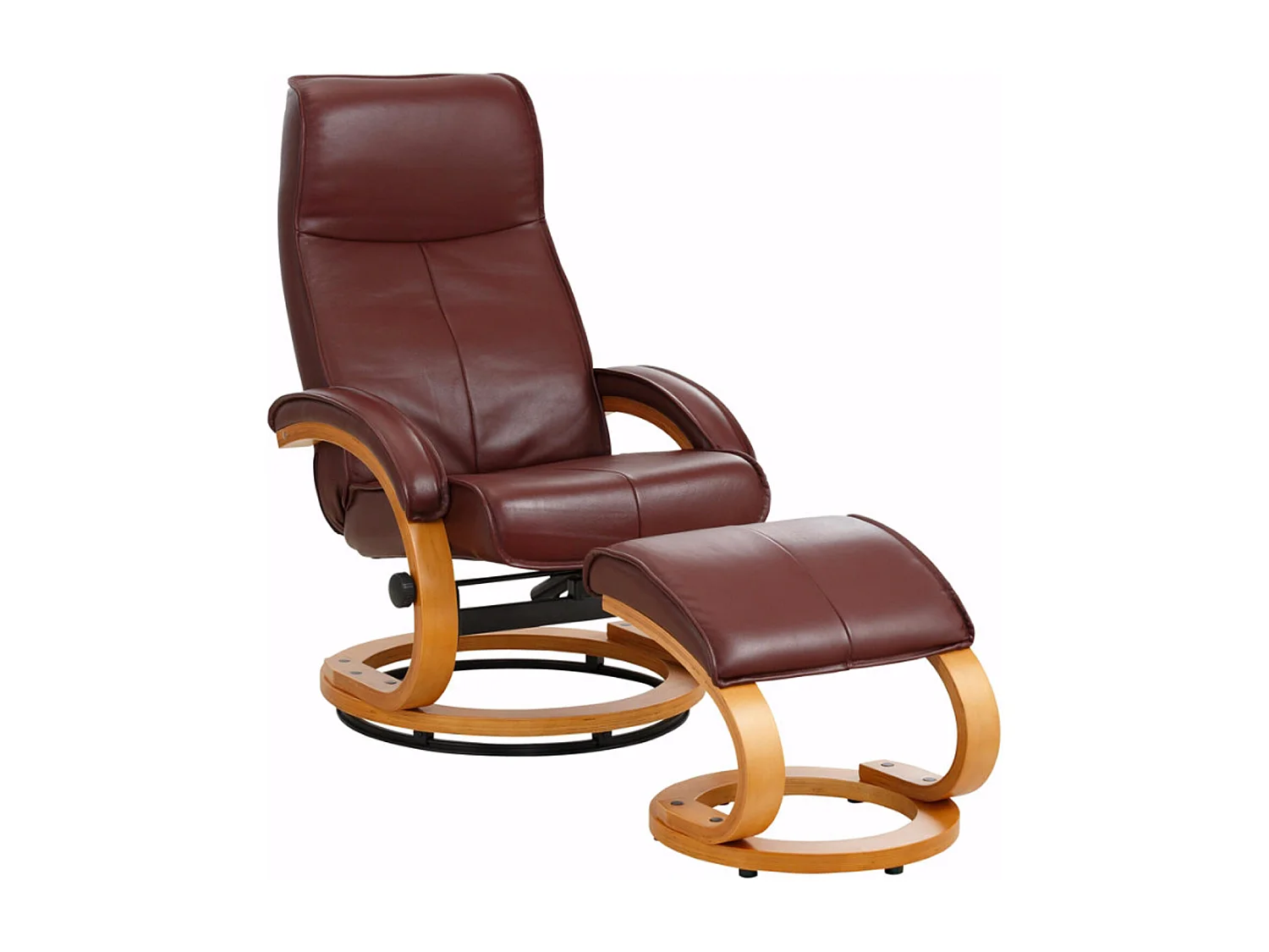 Paris|Fauteuil de relaxation + tabouret rouge