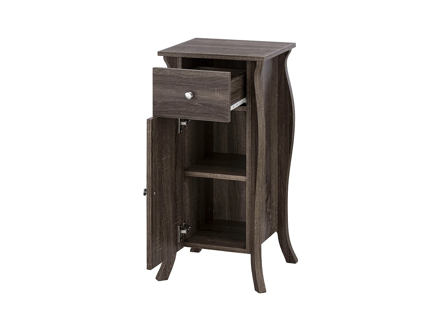 Kast 1 Deur 1 Lade Grijs Eiken