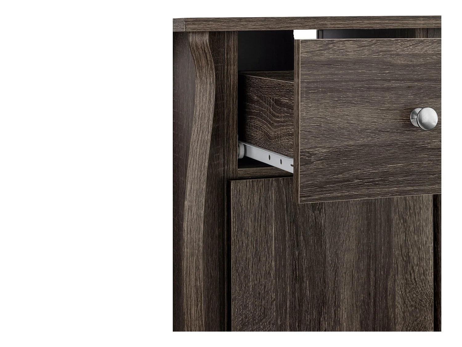 Kast 1 Deur 1 Lade Grijs Eiken