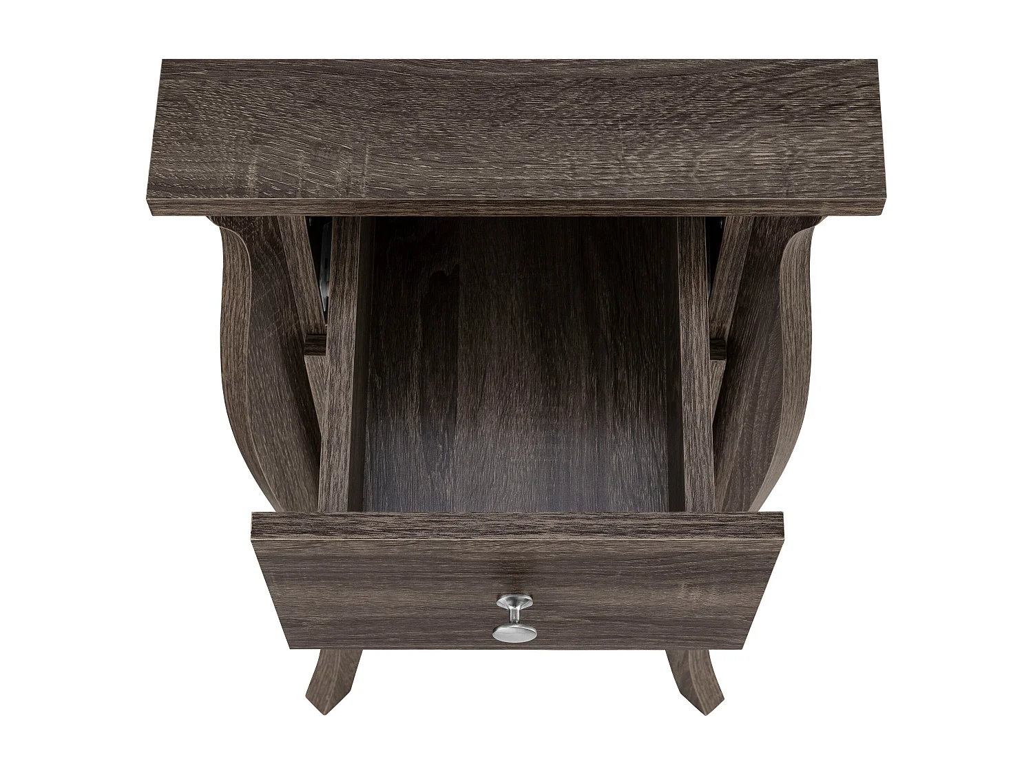 Ludwig | Armoire avec 1 porte et 1 tiroir Gris / Chêne