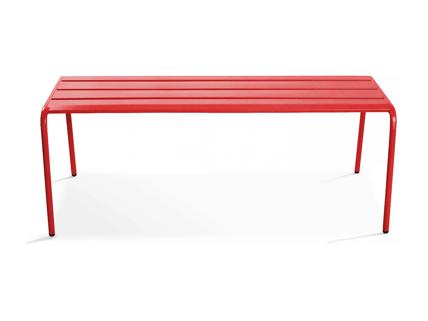 Banc d'intérieur en métal rouge - Palavas