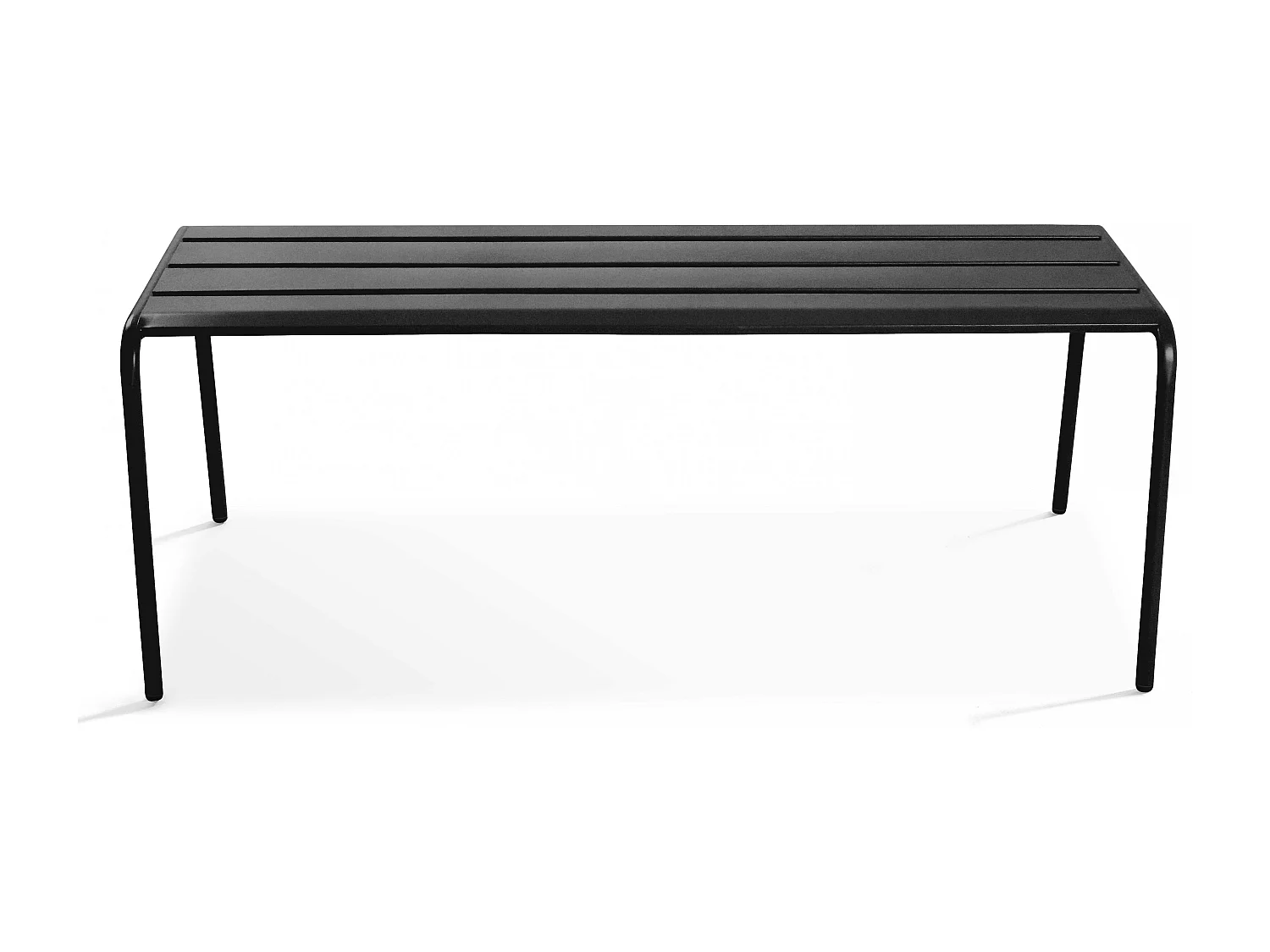 Banc d'intérieur en métal anthracite - Palavas