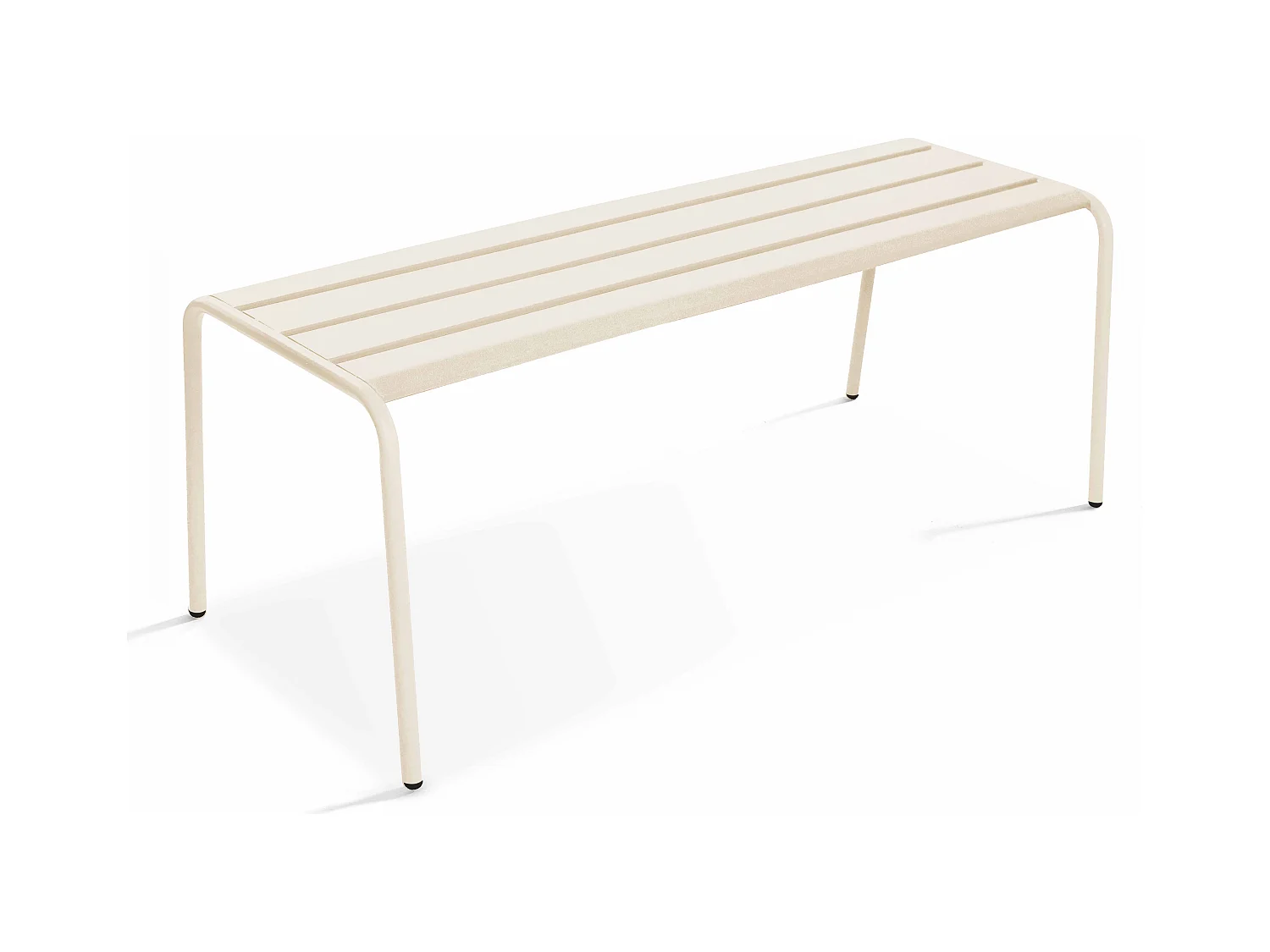 Banc d'intérieur en métal ivoire - Palavas