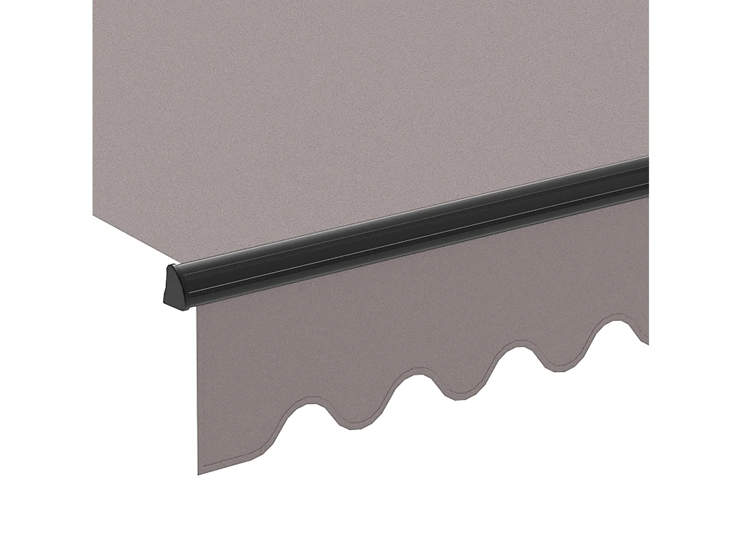 Elektrische zonwering 4x3m in taupe