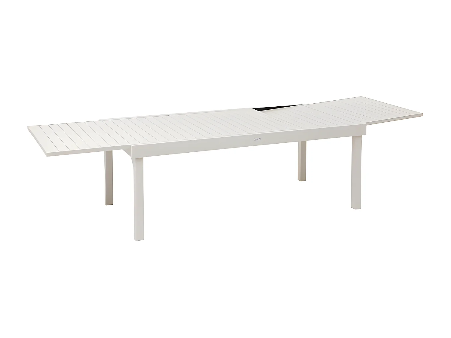 Table rectangulaire extensible Piazza 12 p. argile Hespéride