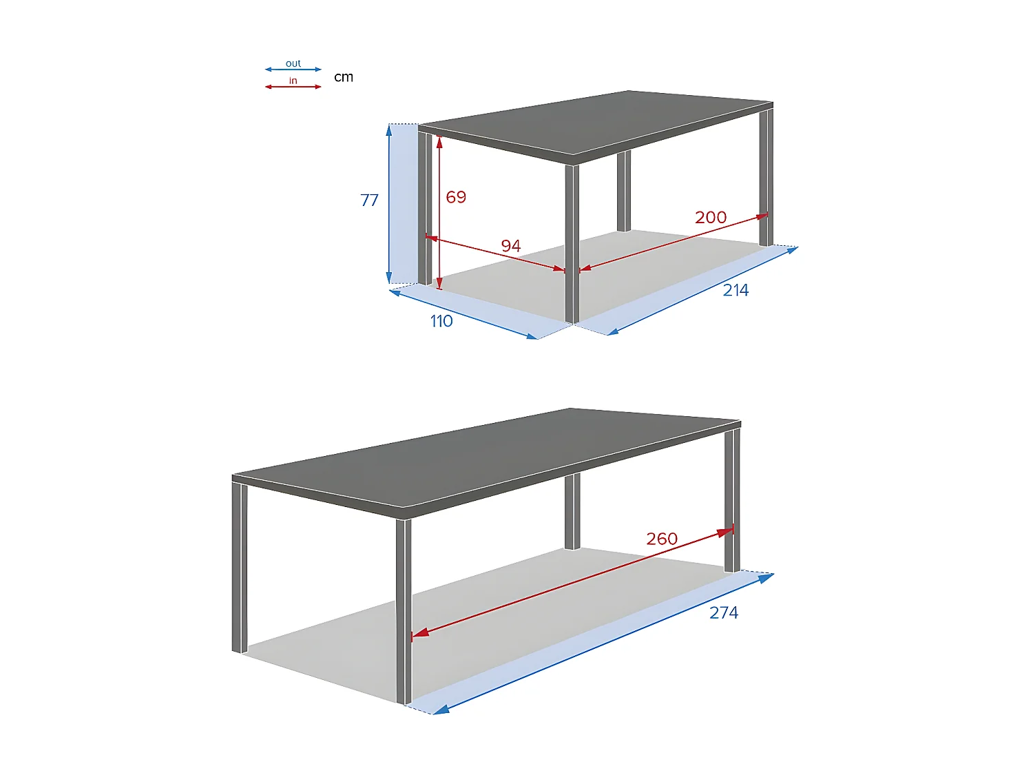 Table extensible 10p Evasion lin et argile Hespéride
