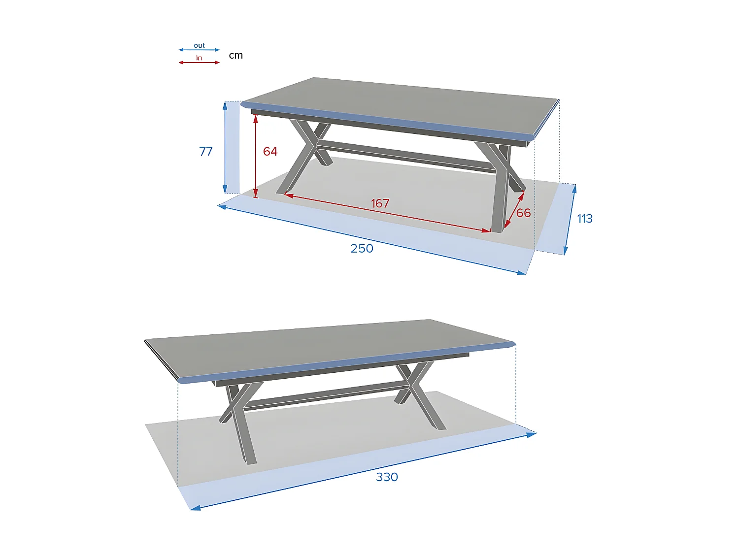 Table Axiome extensible ardoise 12 p Hespéride