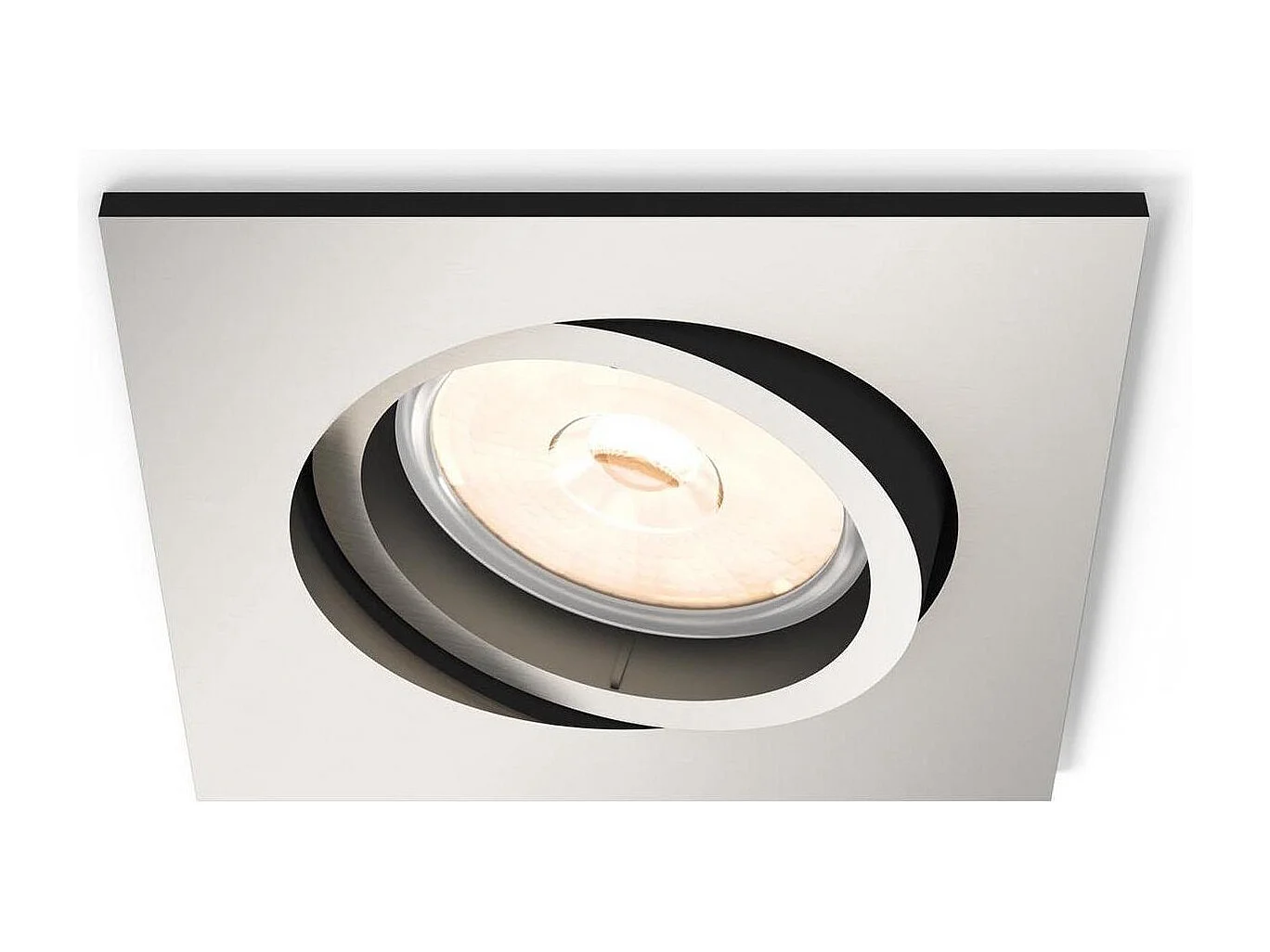 Pannello Downlight LED Quadrato Donegal Foro Ø70mm  Nichel