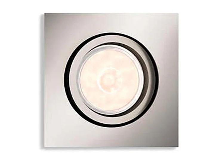 Pannello Downlight LED Quadrato Donegal Foro Ø70mm  Nichel