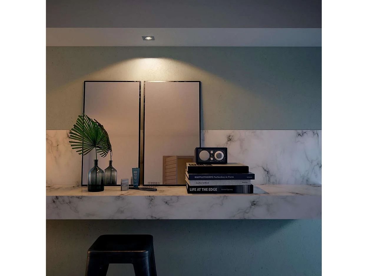 TechBrey Foco Downlight Cuadrado PHILIPS Enneper Corte 70x70 mm