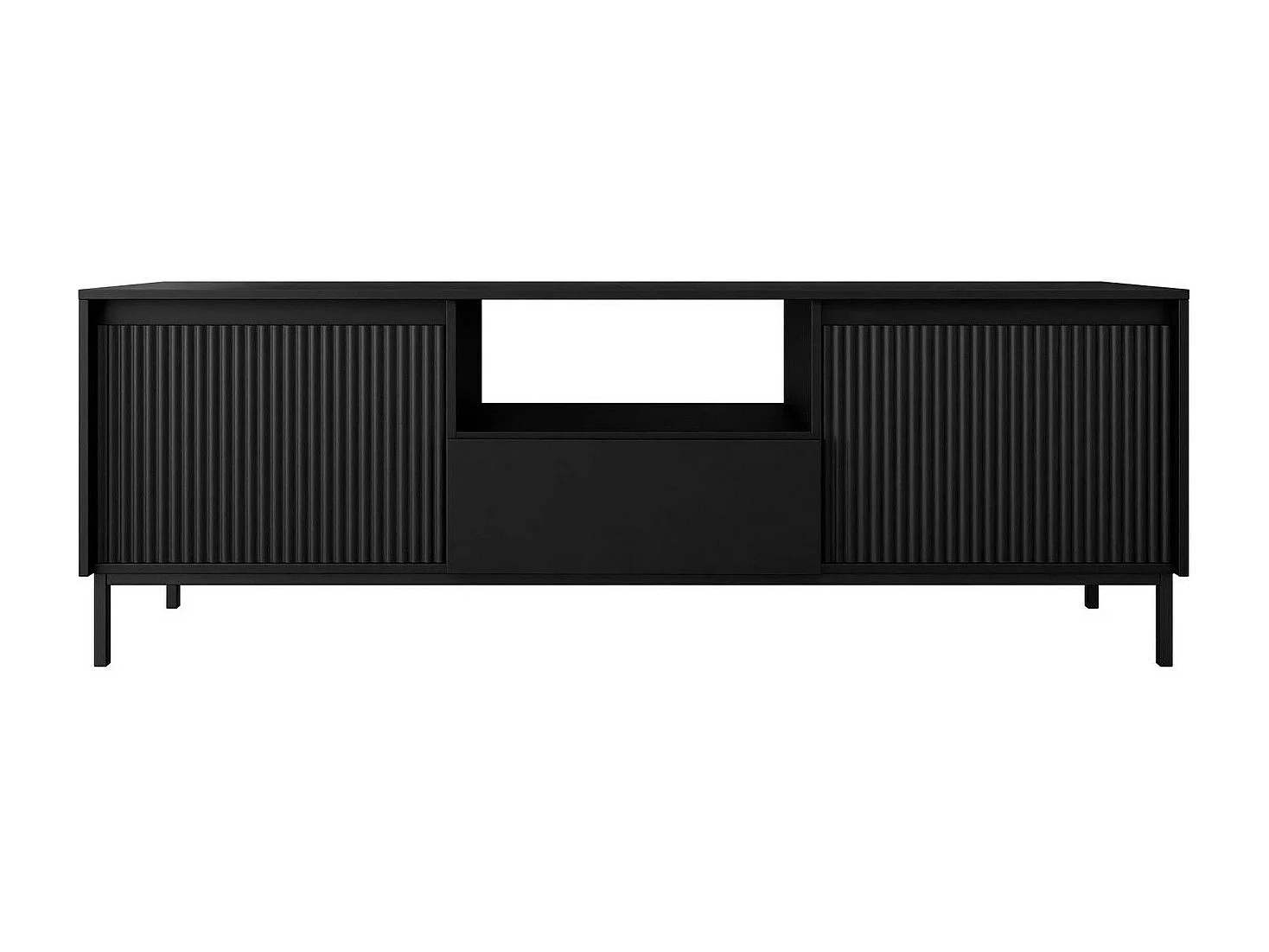 Mueble TV Comfivo T103, Negro, 174x55x40cm