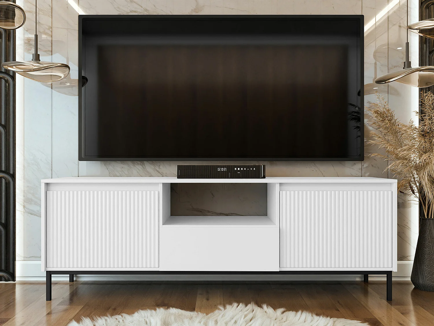 Mobile porta TV Comfivo Delruva 103, Bianco, 174x55x40cm