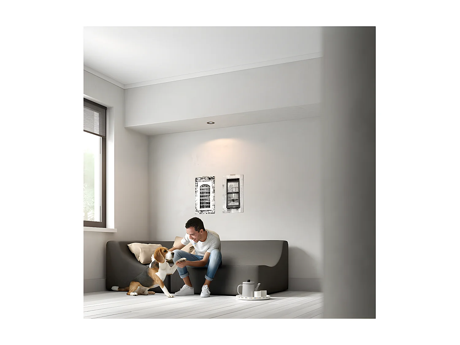 Foco Downlight Circular Donegal Corte Ø70 mm Cromado