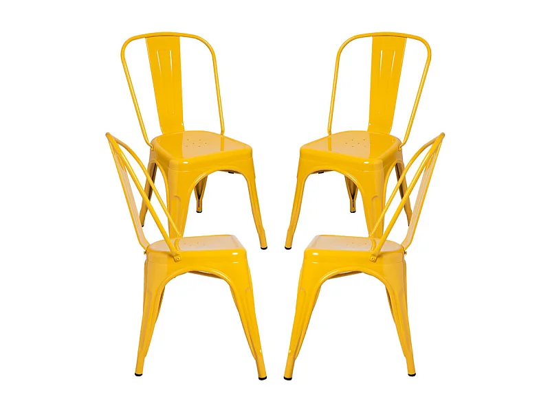 Packs Sillas Comedor - Pack 4 Sillas Torix - Amarillo