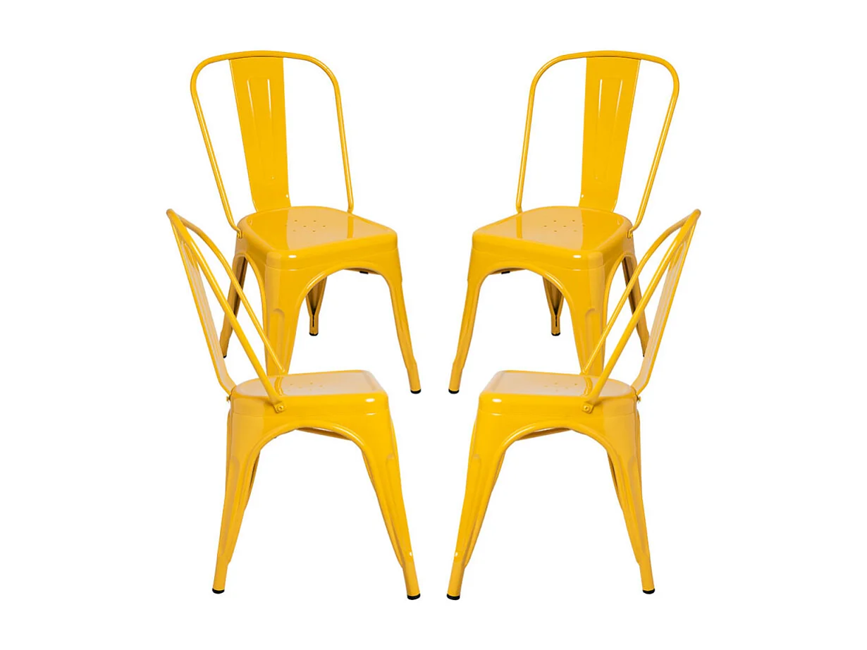Packs Sillas Comedor - Pack 4 Sillas Torix - Amarillo