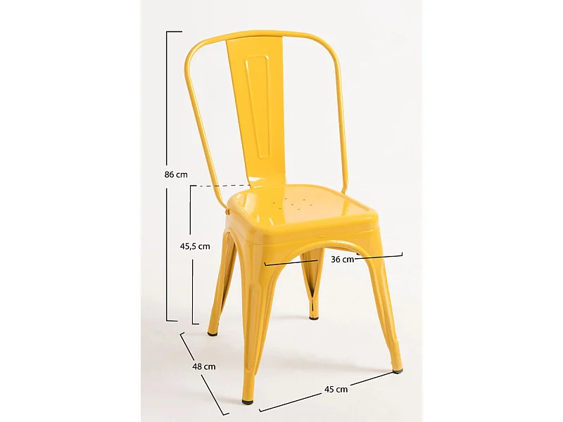 Packs Sillas Comedor - Pack 4 Sillas Torix - Amarillo