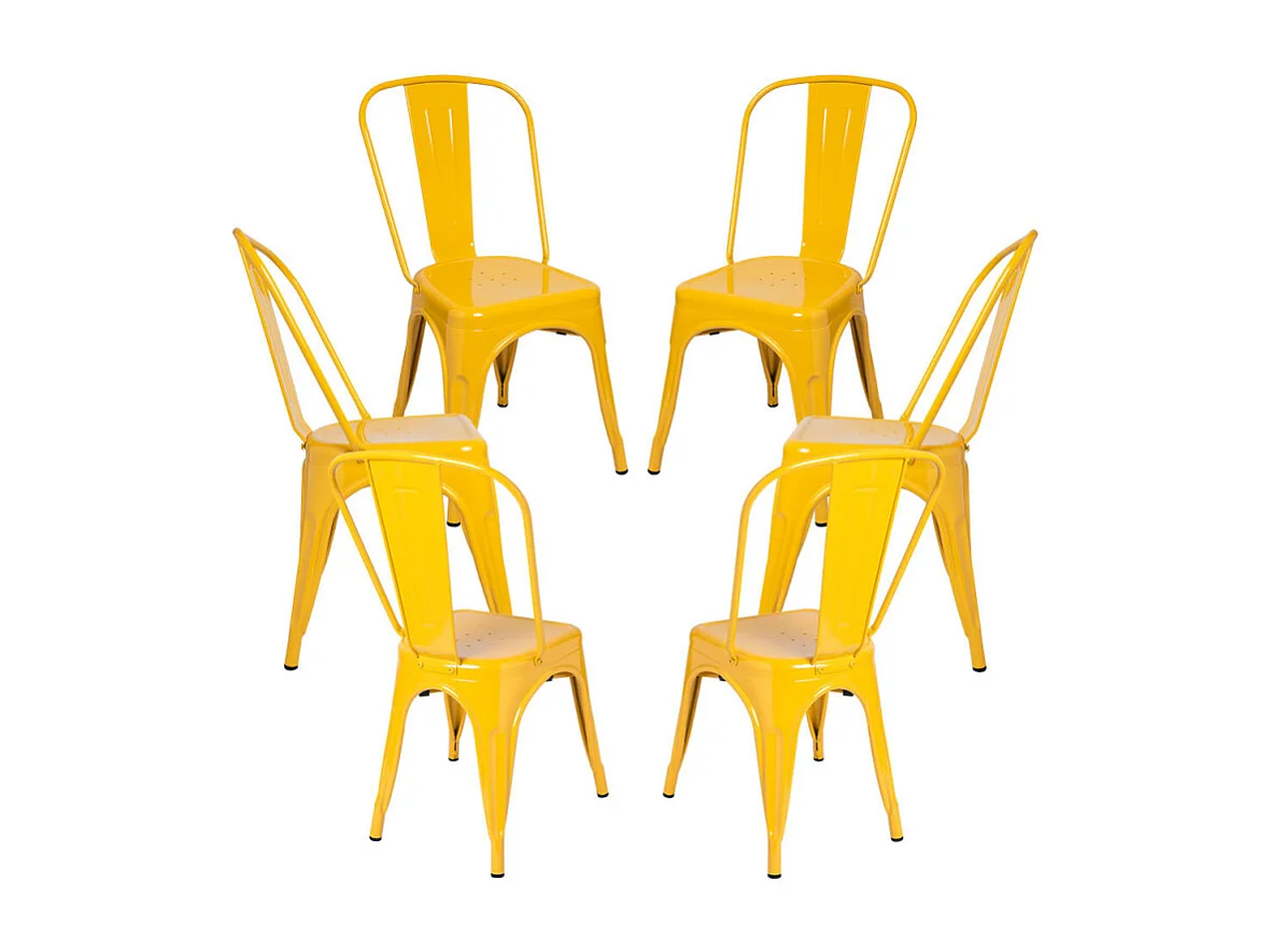 Packs Sillas Comedor - Pack 6 Sillas Torix - Amarillo