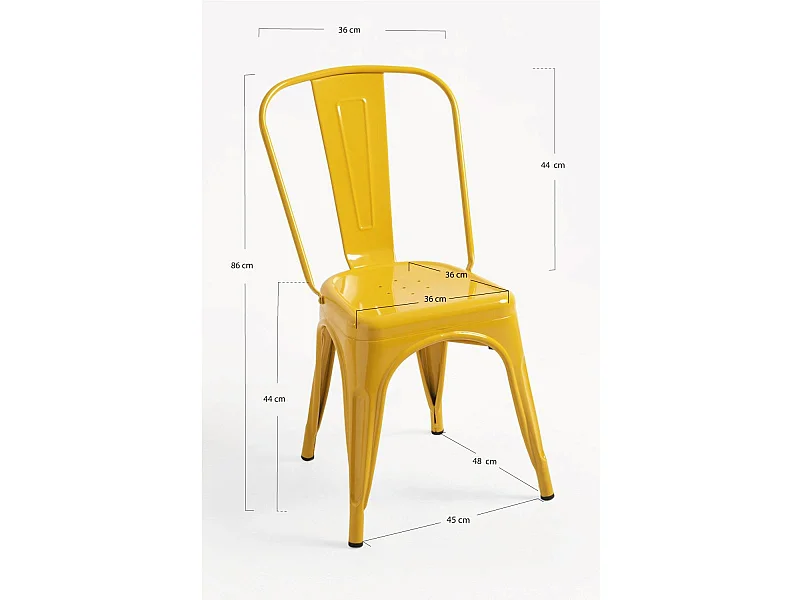 Sillas Comedor - Silla Torix - Amarillo