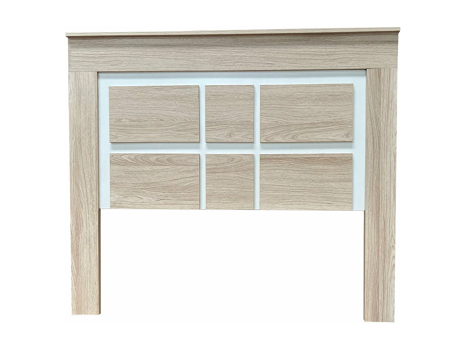 Cabecero de Matrimonio Kiara 160cm Cambria y Blanco