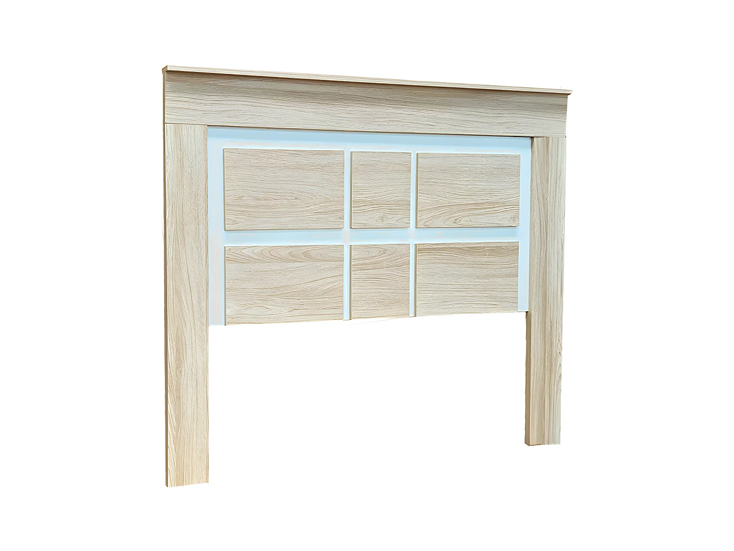 Cabecero de Matrimonio Kiara 160cm Cambria y Blanco