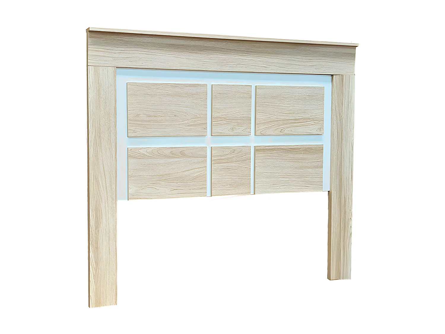 Cabecero de Matrimonio Kiara 160cm Cambria y Blanco