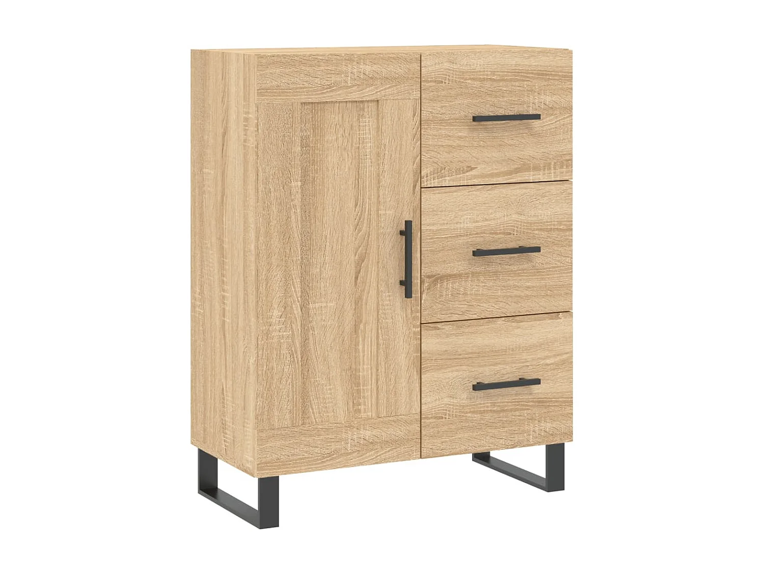 Buffet chêne sonoma 69,5x34x90 cm bois d'ingénierie