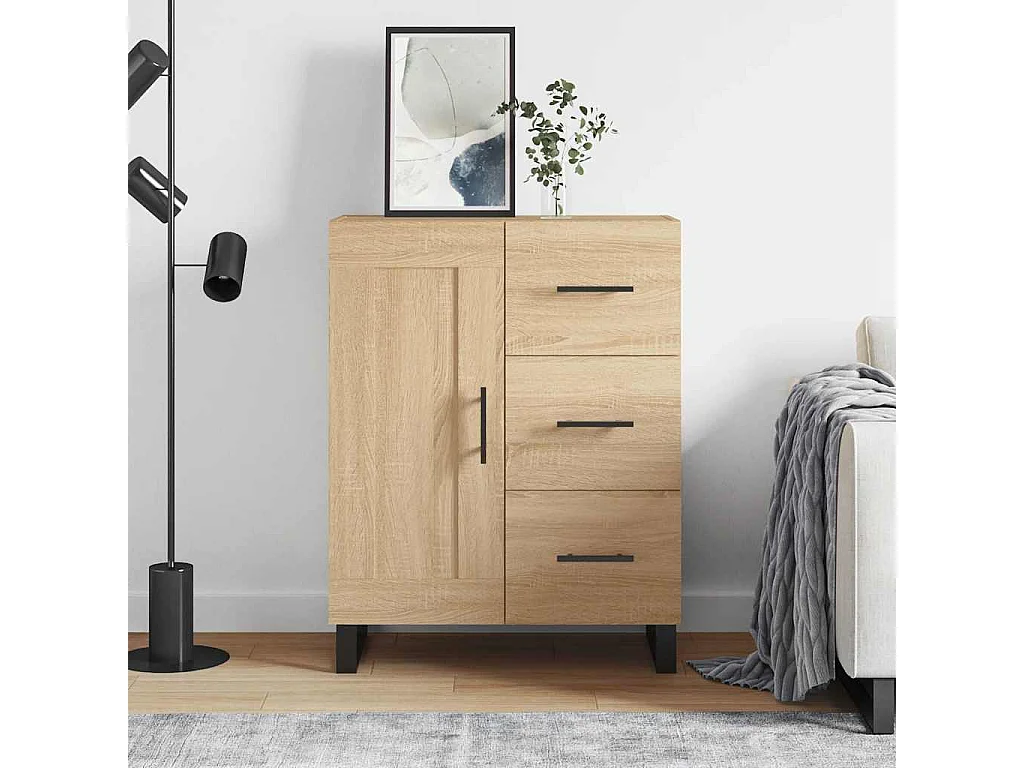 Sideboard Sonoma-Eiche 69,5x34x90 cm Holzwerkstoff