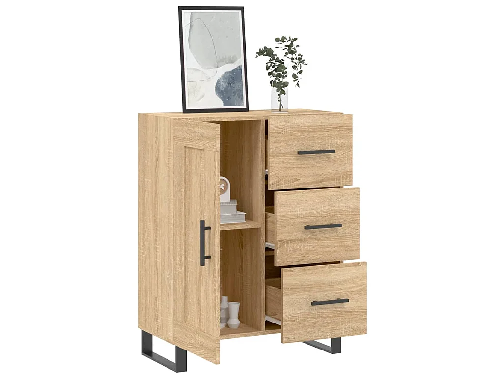 Sideboard Sonoma-Eiche 69,5x34x90 cm Holzwerkstoff