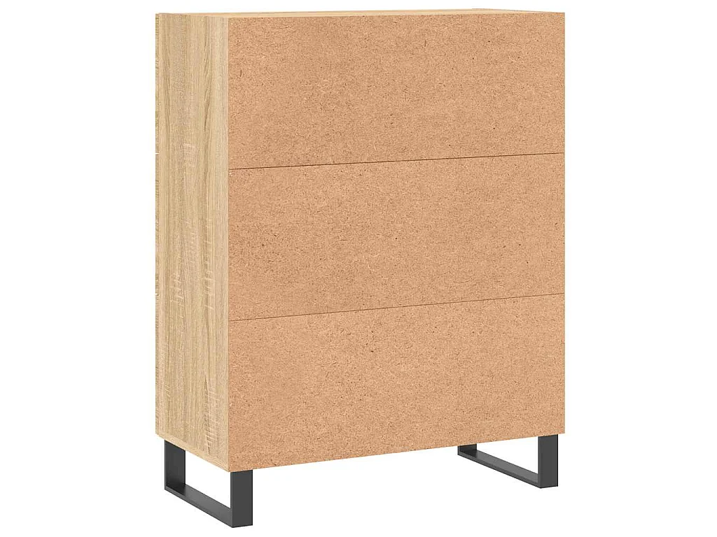 Buffet chêne sonoma 69,5x34x90 cm bois d'ingénierie