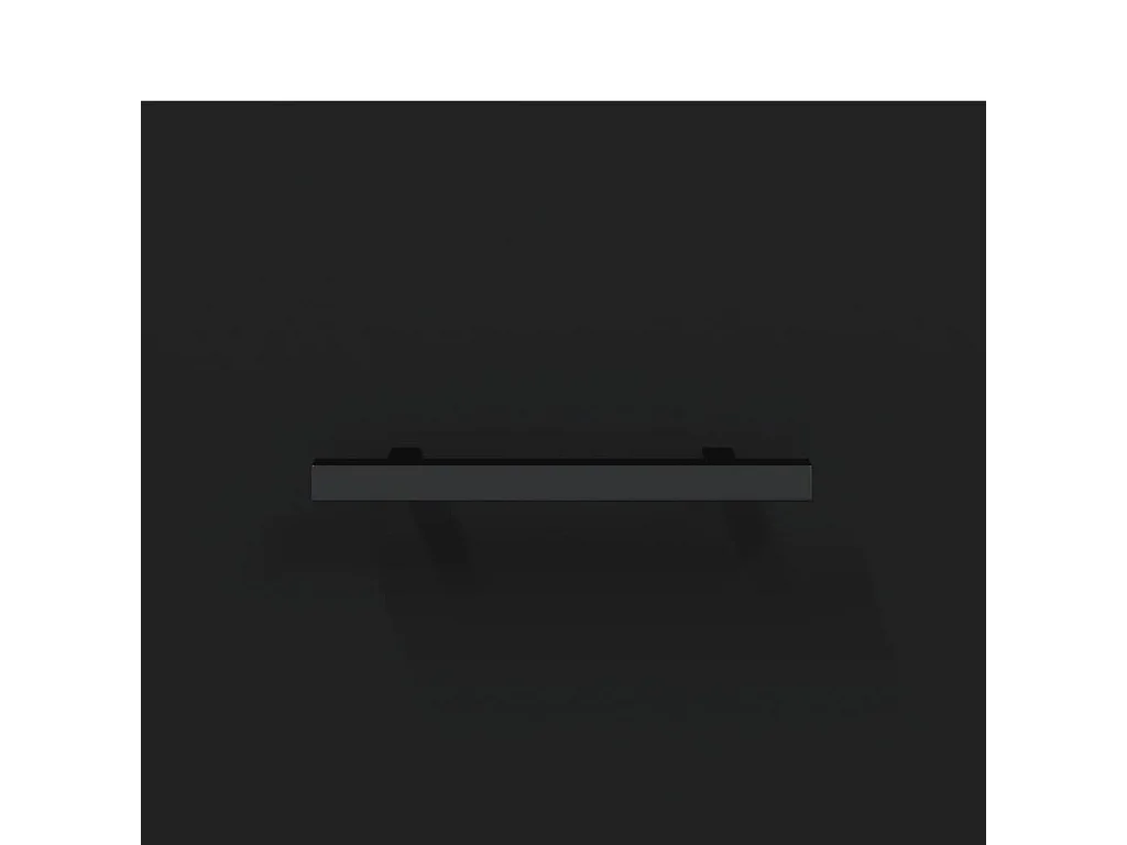 Buffet noir 100x36x60 cm bois d'ingénierie