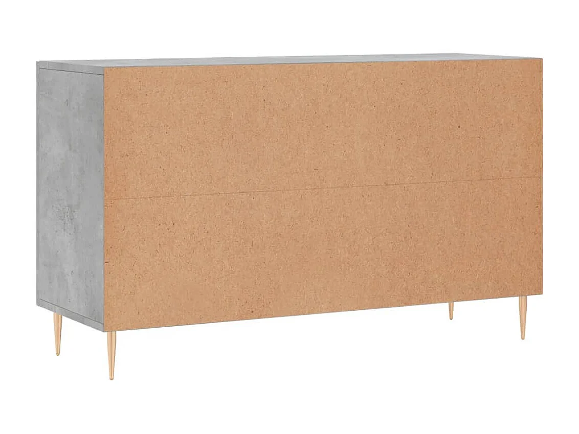 Dressoir 100x36x60 cm bewerkt hout betongrijs