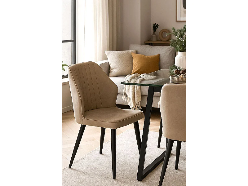 Sillas Comedor - Silla Wenye - Beige