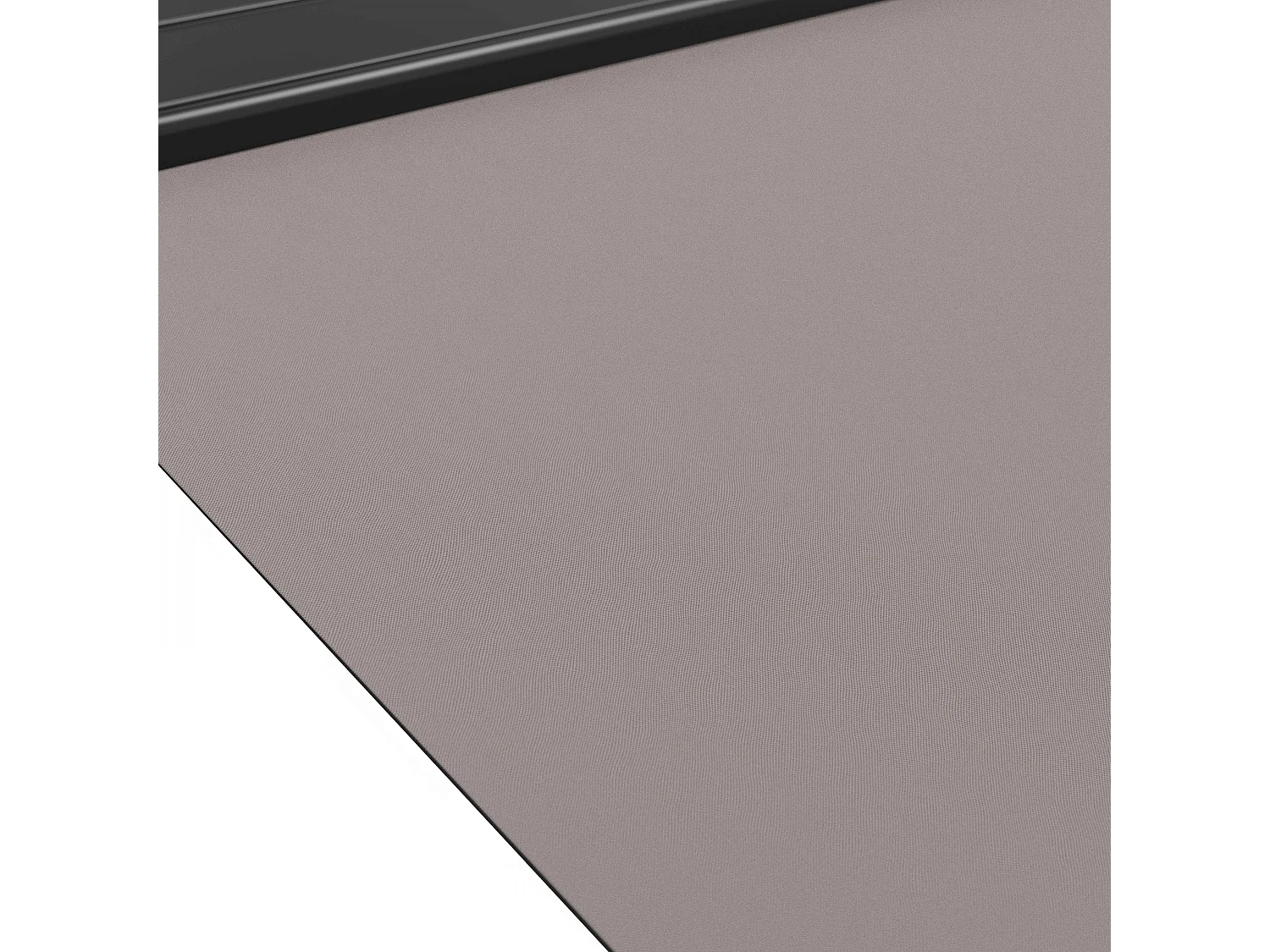 Store banne semi-intégral 3x2,5m en aluminium taupe