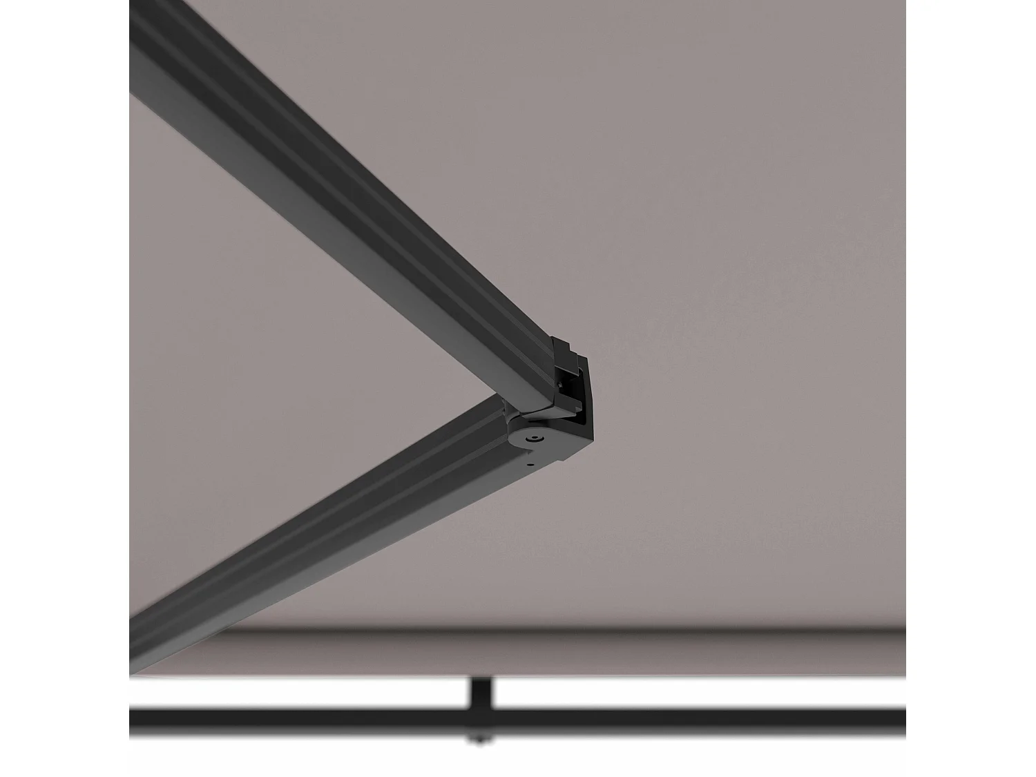 Store banne semi-intégral 3x2,5m en aluminium taupe