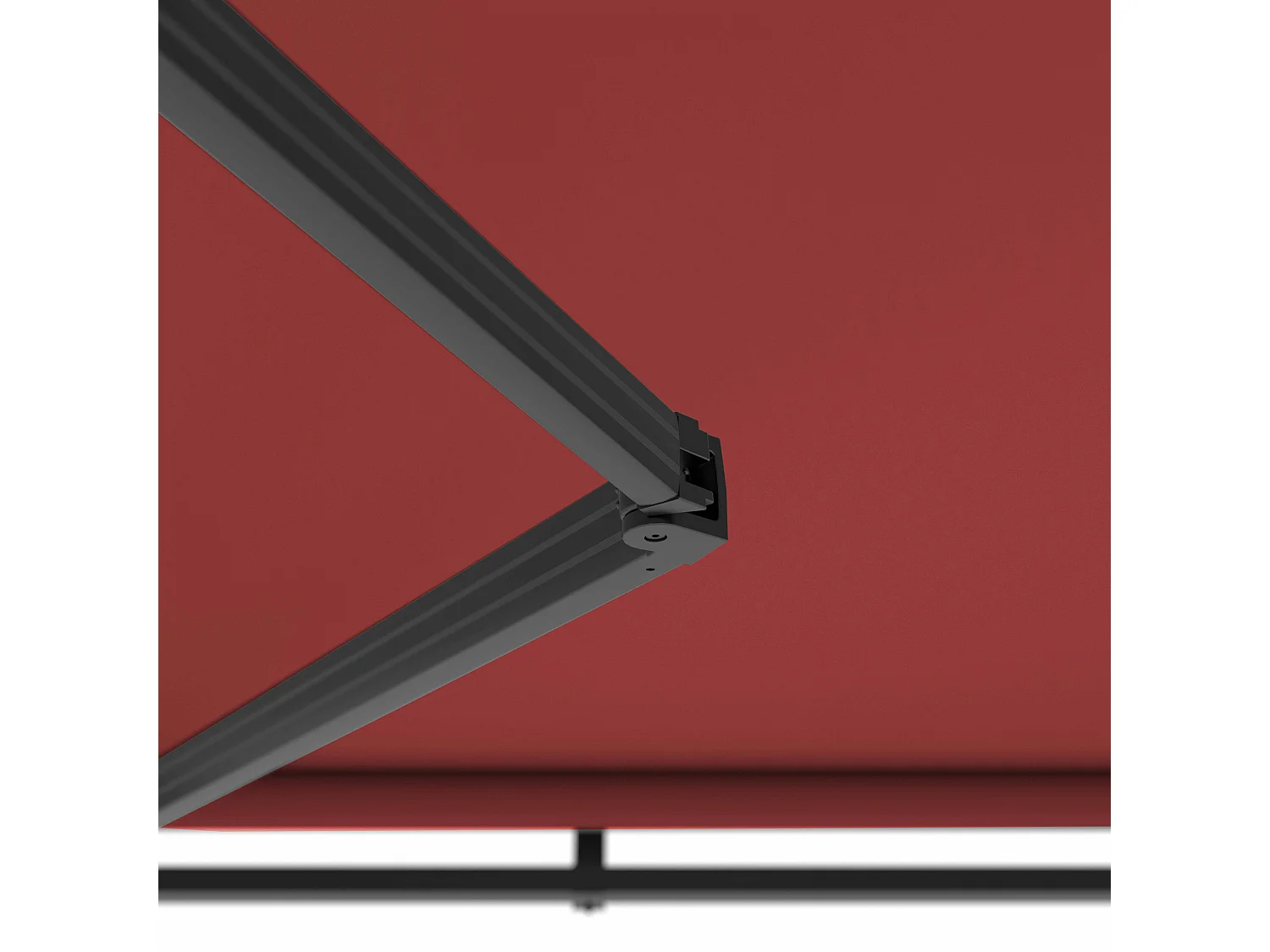 Store banne semi-intégral 3x2,5m en aluminium rouge