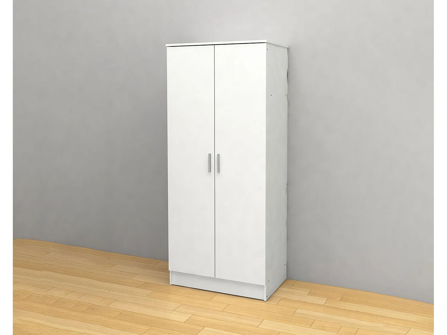 Roupeiro 2 Portas DN Branco 180x80x50cm
