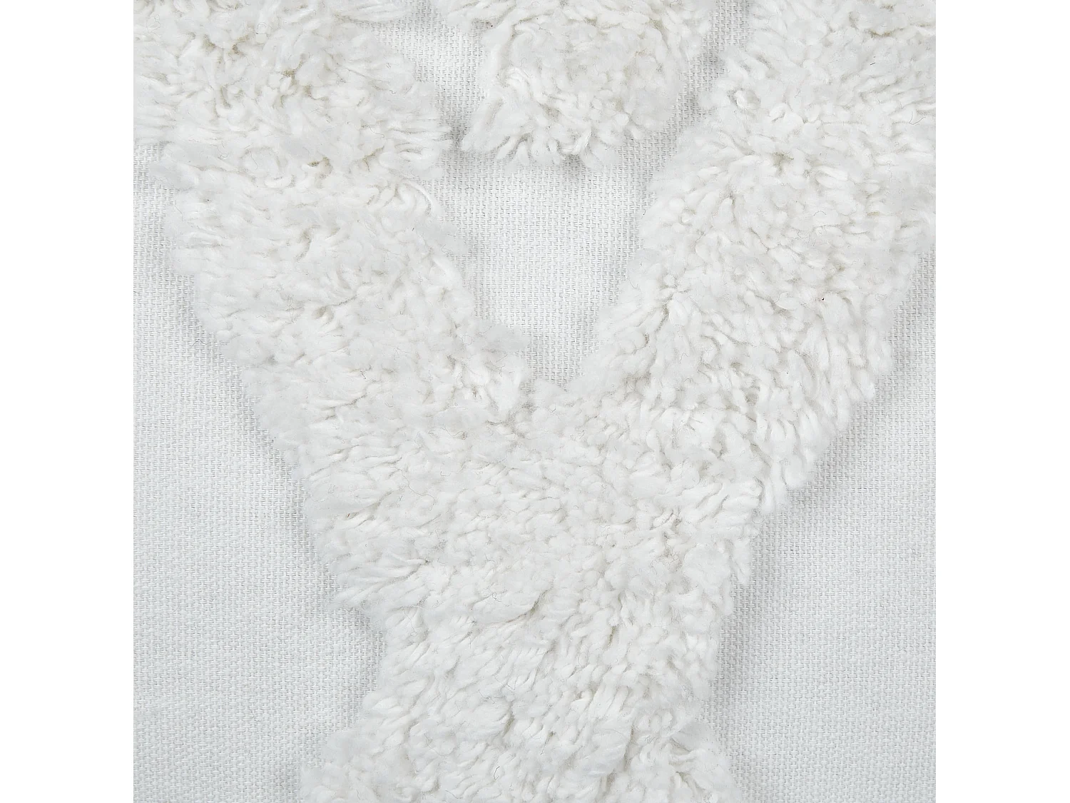 Lot de 2 coussins décoratifs DAUR Coton 30 x 50 cm Blanc Motif géométrique