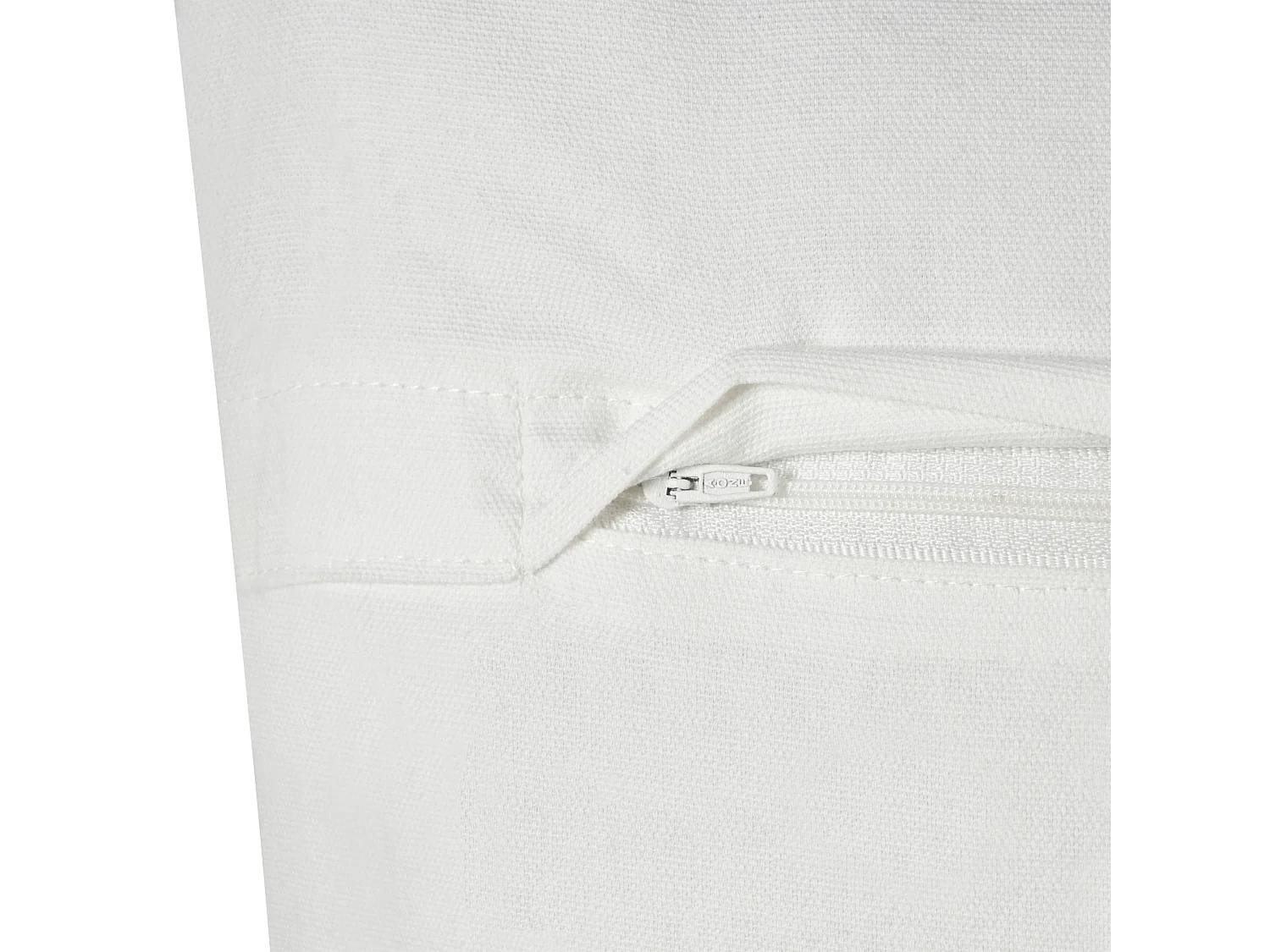 Lot de 2 coussins décoratifs HAZEL Coton 45 x 45 cm Blanc Motif géométrique