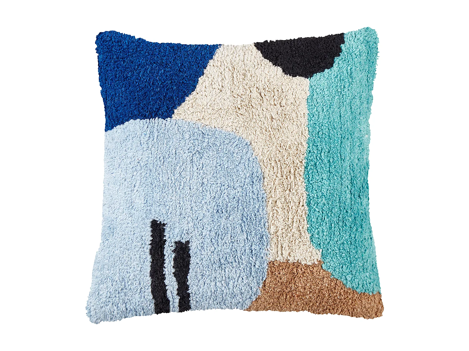 Lot de 2 coussins décoratifs DAHLIA Coton 45 x 45 cm Multicolore Motif géométrique