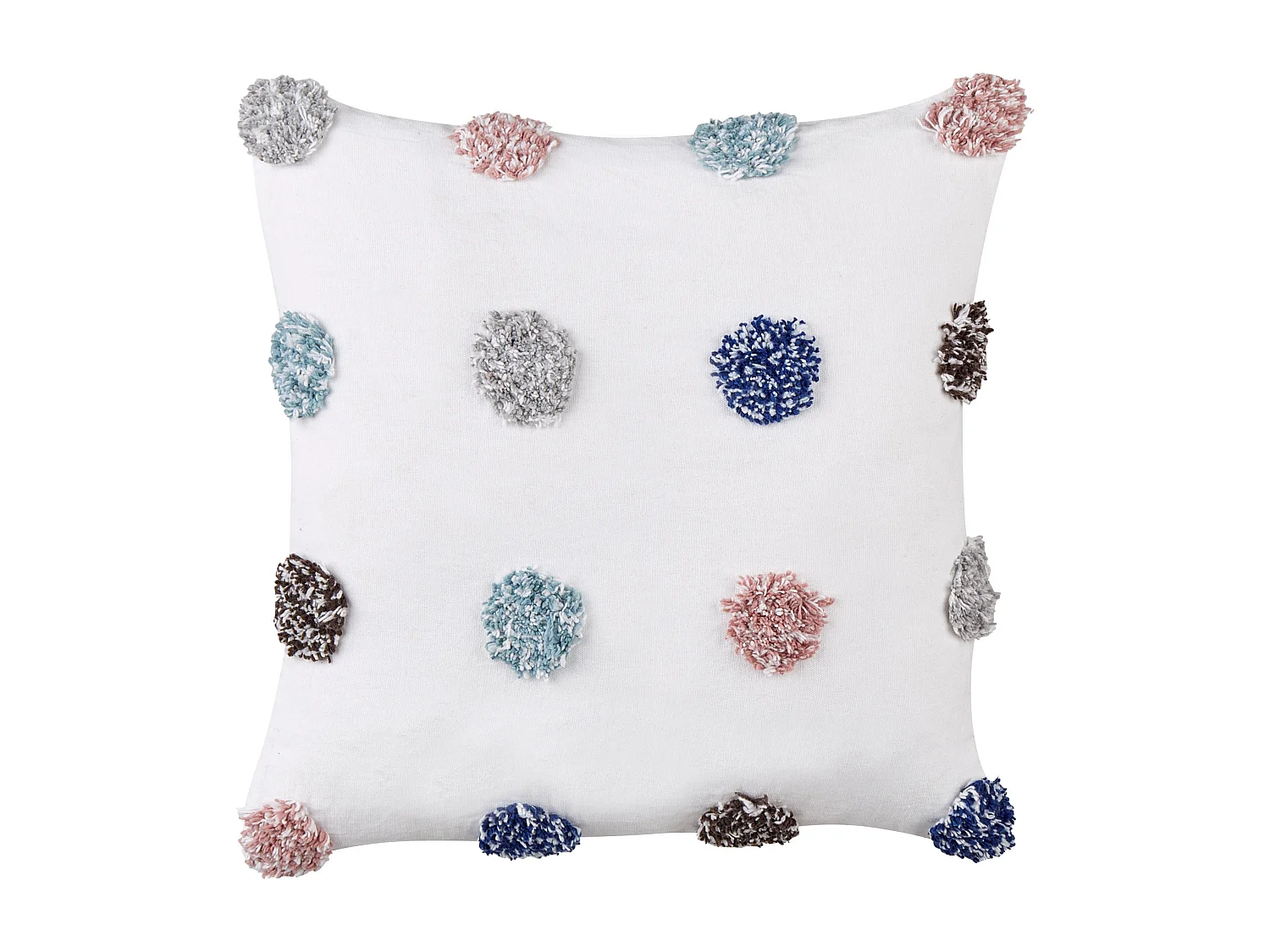 Conjunto de 2 almofadas decorativas em algodão branco 45 x 45 cm BRACKEN