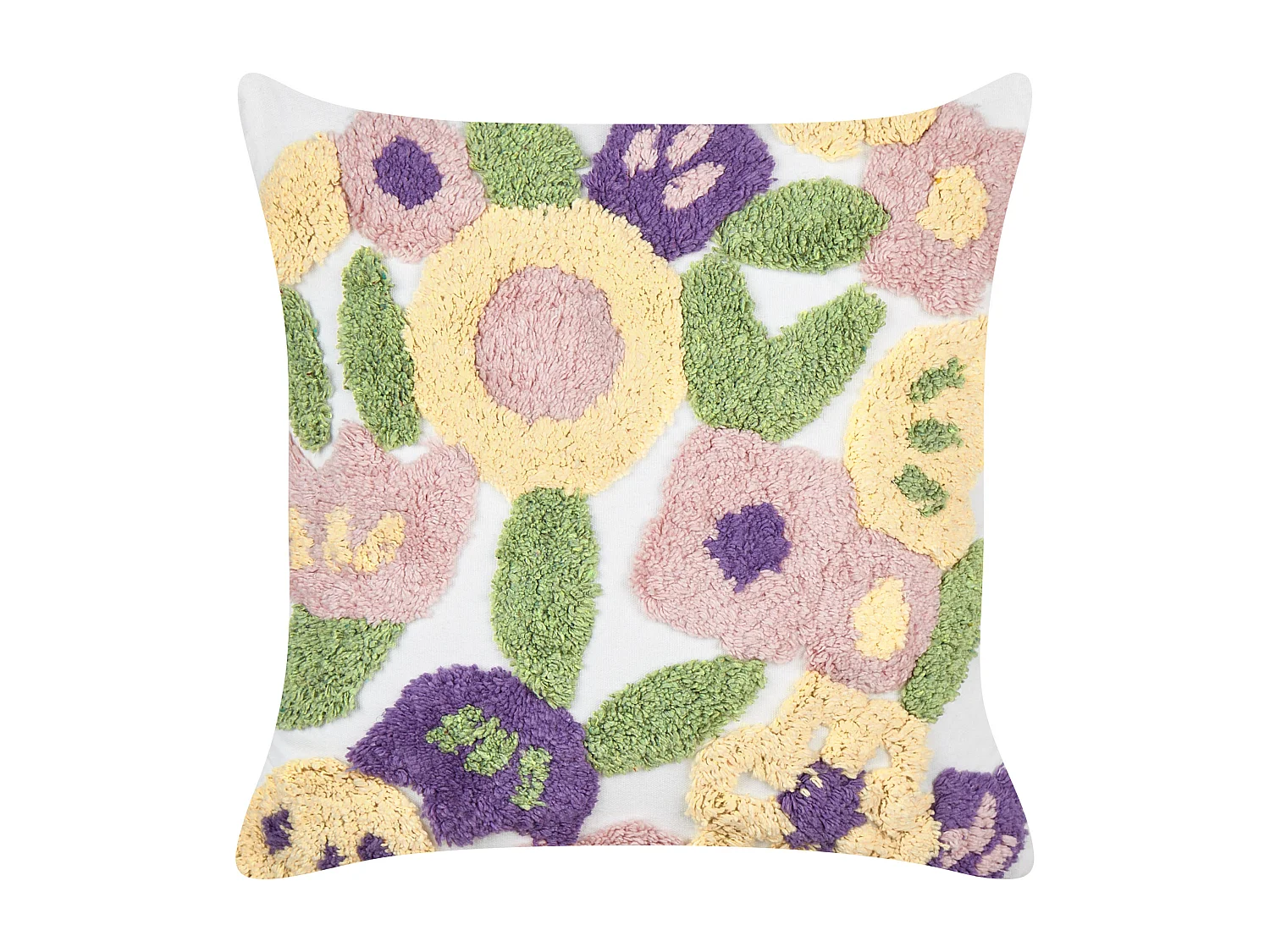 Lot de 2 coussins décoratifs TRICORNIO Coton 45 x 45 cm Multicolore Motif floral