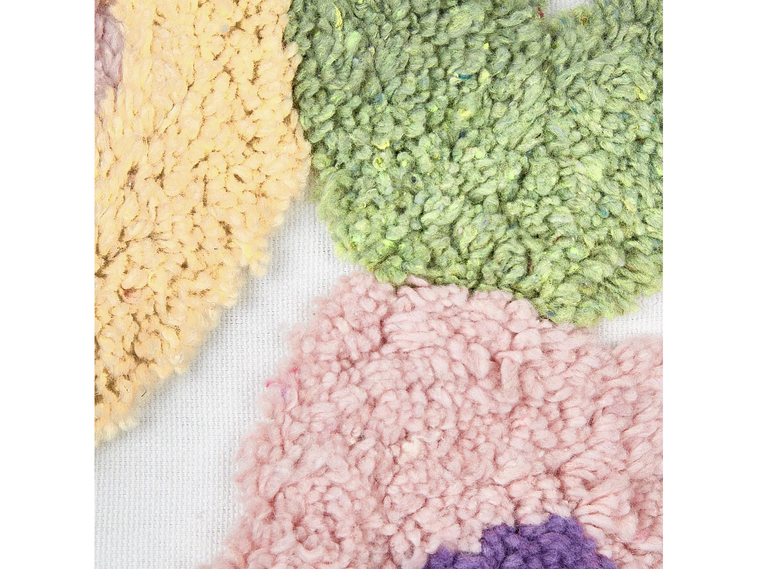 Dekokissen 2er Set weiß mit Fransen 45 x 45 cm quadratisch modern Makneh