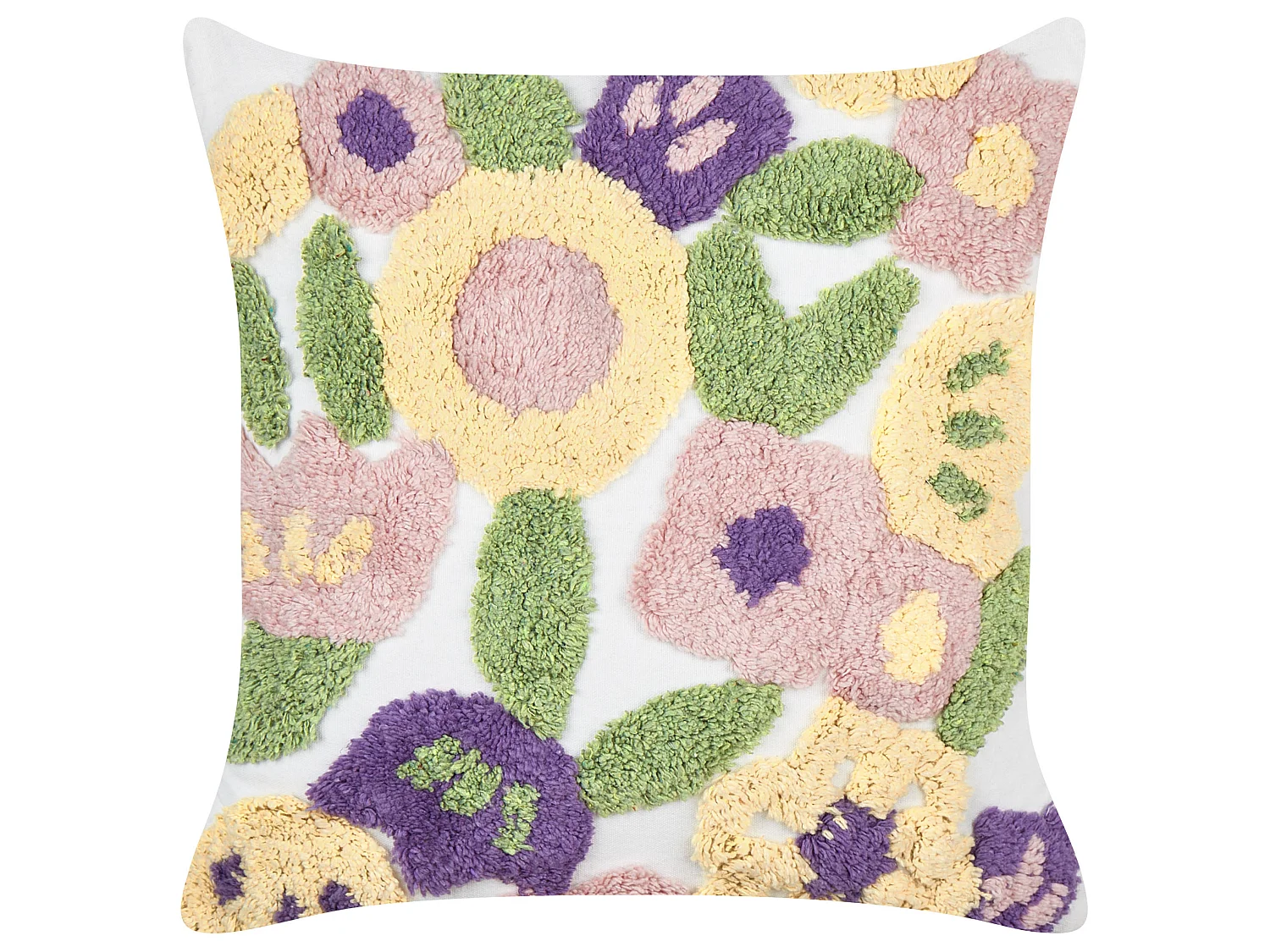 Lot de 2 coussins décoratifs TRICORNIO Coton 45 x 45 cm Multicolore Motif floral