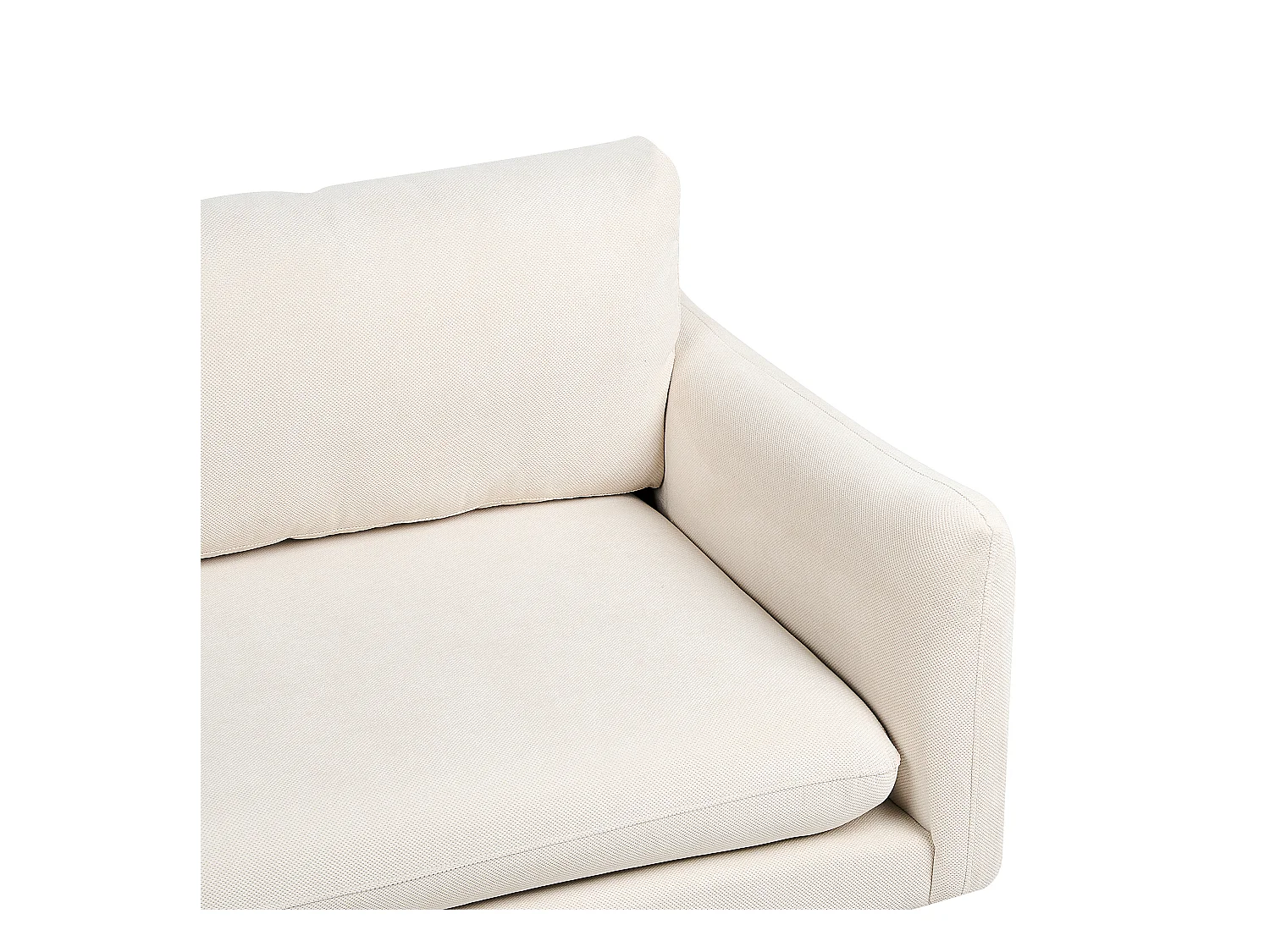 Ecksofa VINTERBRO Stoff Hellbeige 4-Sitzer rechtsseitig