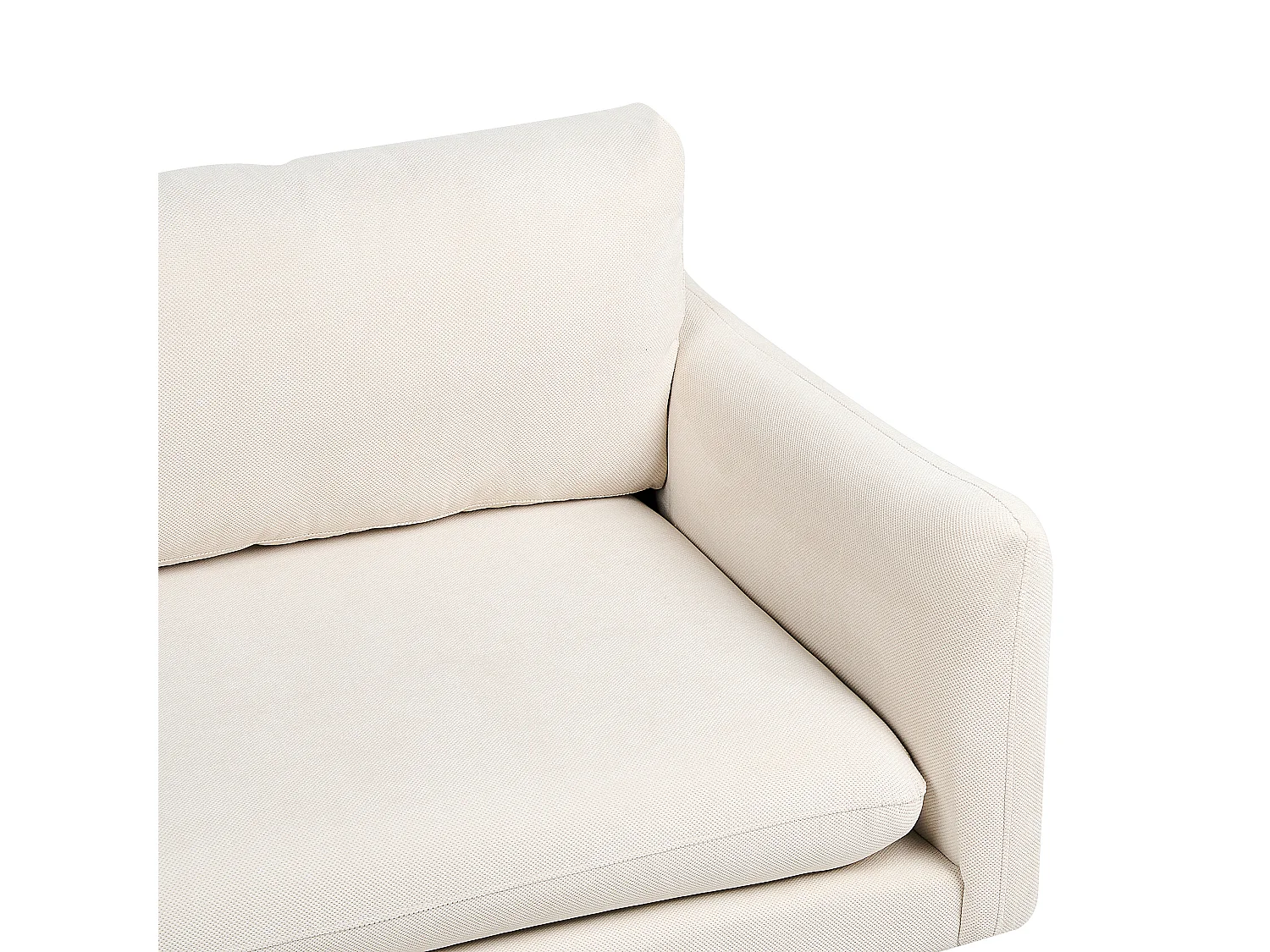 Ecksofa VINTERBRO Stoff Hellbeige 4-Sitzer rechtsseitig