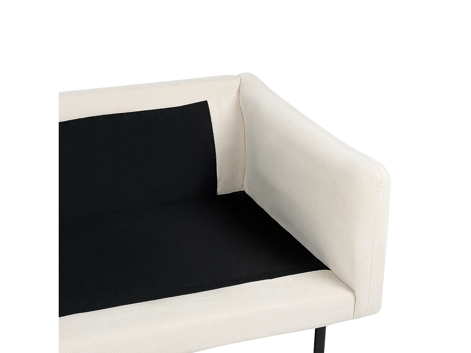 Ecksofa VINTERBRO Stoff Hellbeige 4-Sitzer rechtsseitig