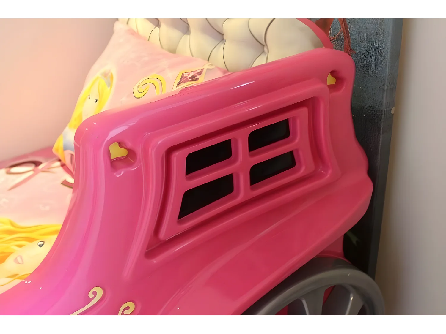 Kinderbett Kinderzimmer Bett Holz Prinzessin Mädchen Bett (1, 1-tlg)